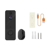 NNEDSZ Wireless Wifi Video Doorbell With Night Vision And Ai Recognition - 720P - Without Battery