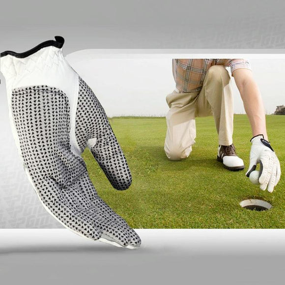 NNEDSZ Sheepskin Anti-slip Golf Gloves for Men - Left Hand Size 24