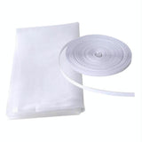 NNEDSZ White Diy Window Screen With Hook And Loop Fastener For Mosquito Net