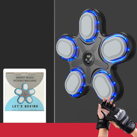 NNEDSZ Bluetooth Music Boxing Machine With Adult Gloves - Reaction Training - With Mma Gloves