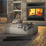 2-pack Magnetic Fireplace Draft Stopper - 101.6 x 15.24cm - Block Cold Air