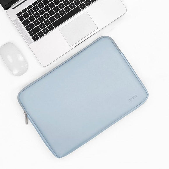 NNEDSZ Sky Blue Laptop Bag - 13 / 13.3 / 14 Inch - Pu Leather