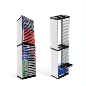 NNEDSZ 36-Cd Double-Layer Rack For Ps5 Console Games