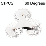 NNEDSZ 60 Degree Stainless Steel Thread Gauge - 51 Pieces