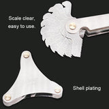 NNEDSZ 60 Degree Stainless Steel Thread Gauge - 51 Pieces