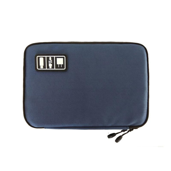NNEDSZ Portable Mobile Phone u Disk Storage Bag - Multifunctional Navy