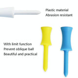 NNEDSZ 60-piece Golf Plastic Ball Tee Set with Ribbon Needle - 57mm Size