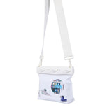 NNEDSZ Small Waterproof One-Shoulder Crossbody Diving Bag - Small White