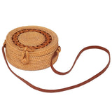 NNEDSZ Handmade Sunflower Rattan Bag Vintage Art Beach Diagonal Bag 20X20X8Cm