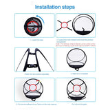 NNEDSZ Foldable Golf Practice Net - 54x65cm - Cutting Rod Design