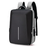 NNEDSZ Anti-theft Hard Shell Backpack for Men with Alloy Frame - Gray