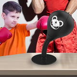 NNEDSZ Desktop Speed Ball For Boxing Training - Bear Design With Gloves & Pump - Monkey+Children Gloves+Pump