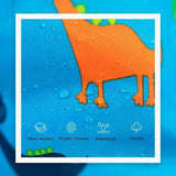 NNEDSZ Blue Waterproof Drawstring Beach Bag L Size For Kids Wet & Dry Separation Shoulder Strap - Blue L