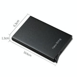 NNEDSZ Automatic Pop Up Card Holder Wallet - Gray Metal