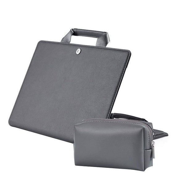 NNEDSZ 15.4 Inch Laptop Bag & Power Bag - Protective Tote for Macbook Pro - Dark Gray