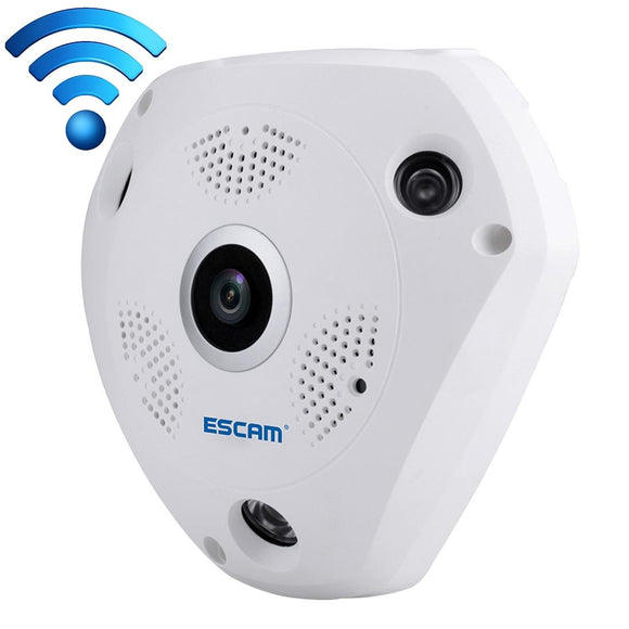 NNEDSZ 360 Degree Fisheye Lens Wifi Ip Camera With Motion Detection & Night Vision - Shark 960P