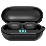 NNEDSZ Wireless Bluetooth Earphones With Digital Display & Charging Box - H6 Tws
