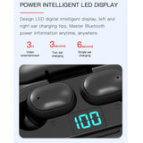 NNEDSZ Wireless Bluetooth Earphones With Digital Display & Charging Box - H6 Tws