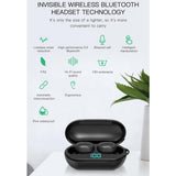 NNEDSZ Wireless Bluetooth Earphones With Digital Display & Charging Box - H6 Tws