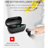 NNEDSZ Wireless Bluetooth Earphones With Digital Display & Charging Box - H6 Tws