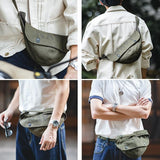 NNEDSZ Retro Outdoor Cap Deck Bag Multi Functional & Stylish Letter Print Design