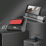 NNEDSZ 1080P Hd Multi-Language Driving Recorder With 3 Lenses