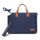 NNEDSZ Ultra-Thin 15.6-16.1 Macbook Hand Computer Bag With Mouse Pad - Dark Blue & Black
