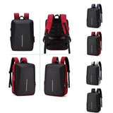 NNEDSZ Hard Shell Backpack Alloy Frame Anti-theft Computer Bag for Men Red