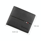 NNEDSZ Rfid Men Short Wallet With Card Slots - Black