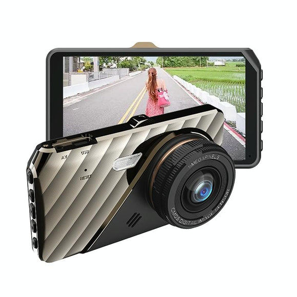 NNEDSZ 4 Hd 1080P Dual-Lens Car Recorder With Night Vision