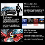 NNEDSZ 4 Hd 1080P Dual-Lens Car Recorder With Night Vision