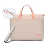 NNEDSZ Ultra-Thin Macbook Laptop Bag With Mouse Pad - Khaki & Gray 13.3-14 Inches