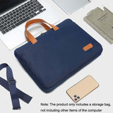 NNEDSZ Ultra-Thin Macbook Laptop Bag With Mouse Pad - Khaki & Gray 13.3-14 Inches
