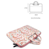 NNEDSZ Waterproof Canvas Laptop Handbag - Fits 14.1 Inch