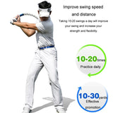 NNEDSZ Golf Power Rope Swing for Rhythmic Training - Indoor / Outdoor Exerciser - White Blue