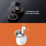 NNEDSZ Wireless Stereo Bluetooth Earphones - True Music White