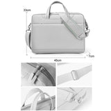 NNEDSZ Portable Gaming Laptop Shoulder Bag - Crossbody Air Bag - Light Gray
