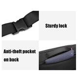 NNEDSZ Waterproof Men Messenger Bag With Usb Charging Port Multifunctional Design - Dark Blue