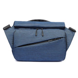 NNEDSZ Waterproof Men Messenger Bag With Usb Charging Port Multifunctional Design - Dark Blue