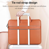 NNEDSZ 13 / 14 Inch Waterproof Pu Laptop Inner Bag - Brown