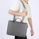 NNEDSZ 13 / 14 Inch Waterproof Pu Laptop Inner Bag - Brown