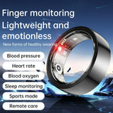 NNEDSZ Smart Ring With Heart Rate Blood Oxygen Sleep & Sports Modes - Size 9