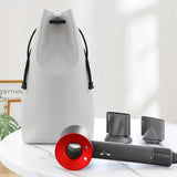 NNEDSZ Complete Accessories Storage Bag For Dyson Hair Dryer - Black