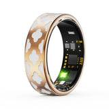 NNEDSZ Smart Ring With Heart Rate Blood Oxygen Sleep Monitoring - Multiple Sports Modes - Rose Gold - Size 13