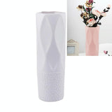 NNEDSZ 3-piece Plastic Vase Set for Dry and Wet Flower Arrangements and Floral Decor - Pink