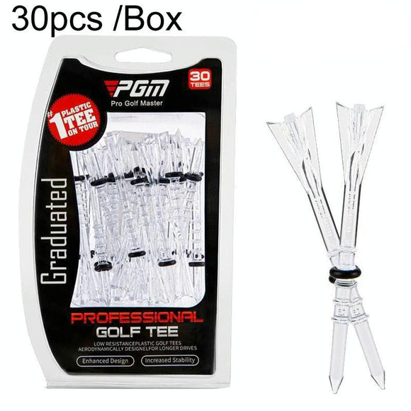 NNEDSZ 30 Adjustable Golf Tees with 83mm Height Limit - Set of 30 - White