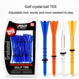 NNEDSZ 30 Adjustable Golf Tees with 83mm Height Limit - Set of 30 - White