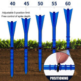 NNEDSZ 30 Adjustable Golf Tees with 83mm Height Limit - Set of 30 - White