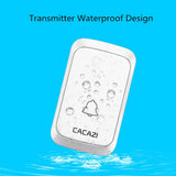 NNEDSZ Wireless Waterproof Music Doorbell - 1 To 1 Battery Type - Black