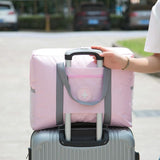 NNEDSZ Folding Travel Bag With Trolley Case For Luggage